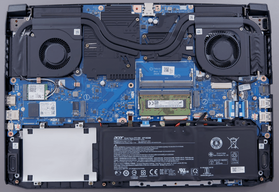 Acer Nitro 5 AN515-44 interior